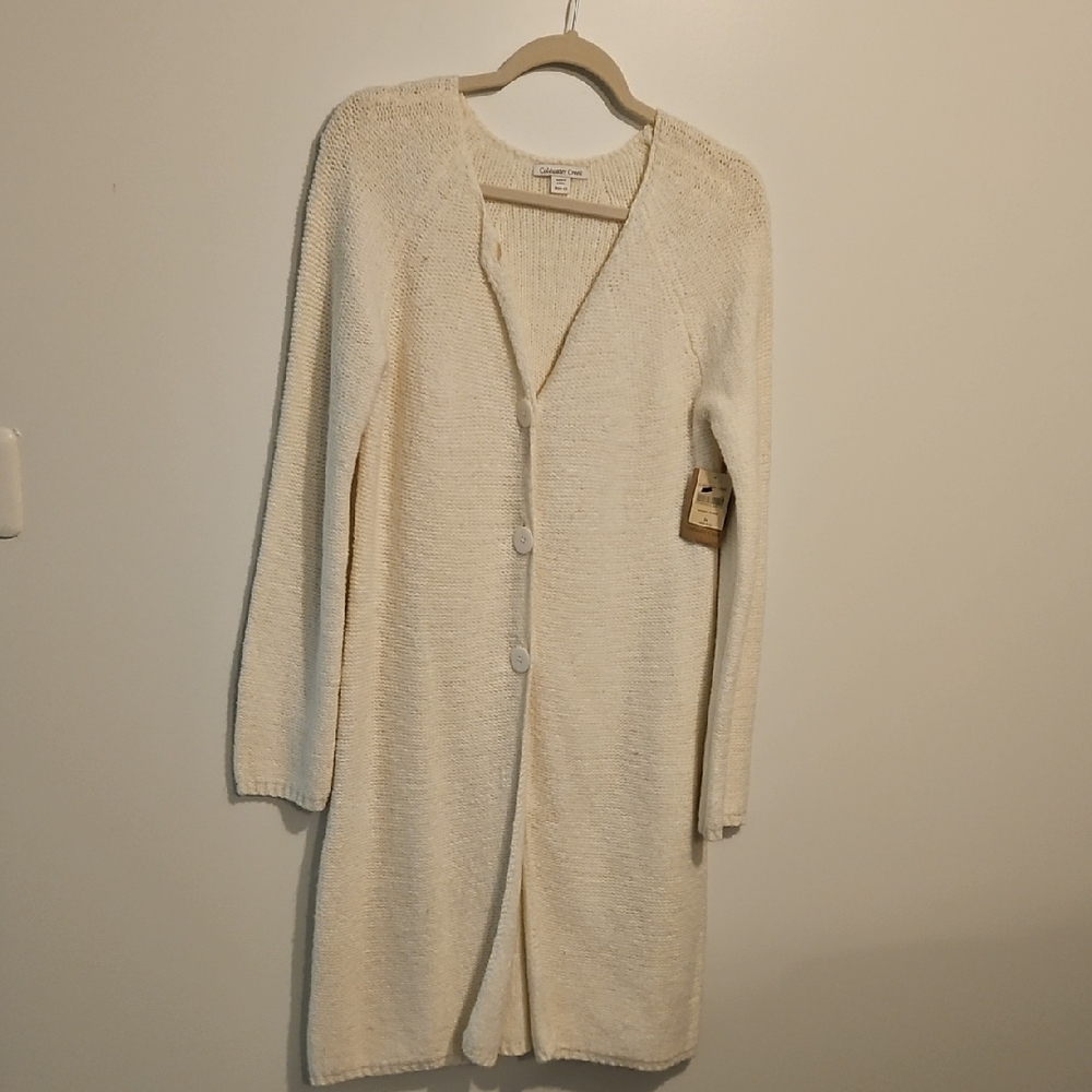 Coldwater Creek Cream Cardigan Sweater